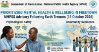 NPHA Issues Mental Health Advisory After Earth Tremors in Freetown