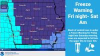 First wide freeze of the season, Iowans need to cover garden plants