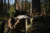 Latvia's National Guards drilling this weekend