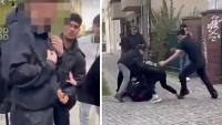 Germany: Migrant mob beats German student outside his school and films the attack