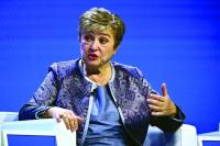 IMF chief urges co-operation on AI and war risks, as US hails economic momentum