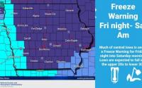 First wide freeze of the season, North-Central Iowans need to cover garden plants