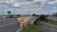 I-395 northbound Exit 8C bridge rehabilitation construction underway in Pentagon City