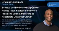 Science and Medicine Group (SMG) Names Jasen Holness Senior Vice President, Sales and Marketing to Accelerate Customer Growth