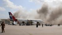 2 missiles strike airport in Yemen’s Aden, officials say 