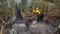 Michigan DNR firefighters continue to battle hazardous conditions as UP wildfires continue