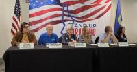 Pickens, other Democratic candidates make their case at Idaho Falls town hall while Republicans skip event