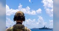 HMS Trent Drone Trial Proves Ship-to-Shore Disaster Relief Capability in Caribbean">