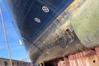 World Voyager Undergoing Repairs in Drydock in Portugal