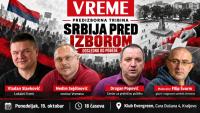 "Serbia facing a choice": The final panel of "Vremena" in Kraljevo