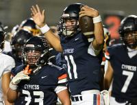 Cypress football closes in on Iota League title with dominant win over Marina