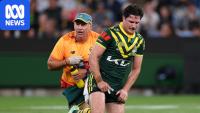 World Cup heartbreak for Kangaroos half as Tonga notches first win over England