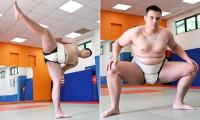 Big in Japan: Hull 17-year-old is tipped to make it to the very top as a sumo wrestler - and he hopes 5am starts, 5,000 calories a day and doing the washing-up will get him there
