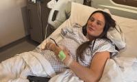 Charlotte Crosby reveals she's undergone surgery and posts a snap from her hospital bed after sharing the heartbreaking news she's suffered a second silent miscarriage
