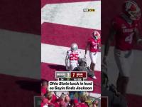 Ohio State takes the lead right before halftime #football #cfb #ohiostate