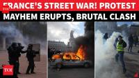 FRANCE 'WAR' EXPLODES! Brutal Police Crackdown As Students Clash With Cops Amid Fires And Tear Gas