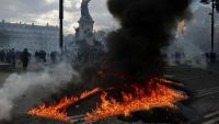 Violence mars day of action over poor state of French schools and rising prices