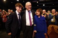 'We don't need to be trapped in Brexit Britain': Emotional John Swinney says he'll deliver Scottish independence for teenage son