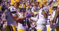 Leavitt throws for 4 TDs as No. 22 Louisiana State routs No. 16 Mississippi State