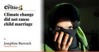 Climate change did not cause child marriage
