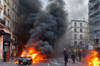 Chaos and Violence Grip France as Far-Left Mobs Storm City Halls, Torch Streets