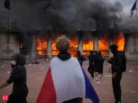 France protests escalate as public buildings set ablaze, shops looted across cities; 400 arrested