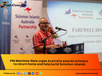 PM Wale urges Australia awards scholars to return home and help build Solomon Islands