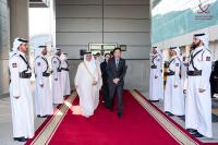 Singapore's Prime Minister arrives in Doha