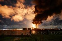 Ukraine Launches More Than 1,000 Drones at Russia, Setting St Petersburg Oil Terminal Ablaze
