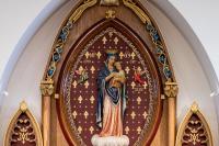 Lewiston’s revered Virgin Mary medallion finds a ‘proper’ home