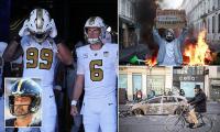 NFL plows on with international game in Paris despite bloody violence and protests days out from players' arrival