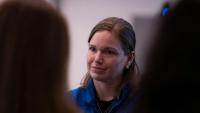 Astronaut Jenni Gibbons talks Artemis II training at MSU event
