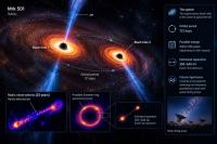 Astronomers discover black hole pair that could merge within 100 years