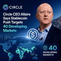 Circle CEO Allaire Says Stablecoin Push Targets 40 Developing Markets