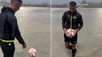 Spanish clash postponed as referee seen performing hilarious pitch inspection before making decision