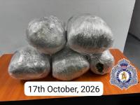 Police find 23.8lbs of Cannabis at Canje