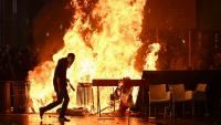 Italy descends into chaos as hooded teens smash up & loot shops with PM blaming ‘hooligans’ as Europe battles more riots