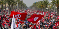 Tunisians Stage Biggest Protest in Years Against Kais Saied