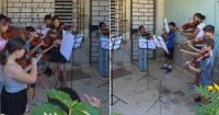 Children from Holguín transform a portal into a stage and take social media by storm with violins and a classic of Cuban music