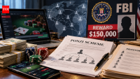 A 29-year-old self-described professional gambler allegedly ran a $10 million Ponzi scheme targeting over 400 investors; FBI offers $150,000 reward