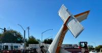 VIDEO: One Child, Two Adults Injured When Small Plane Crashes on California Roadway