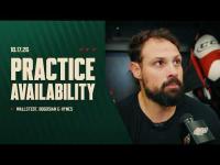 Wallstedt, Bogosian & Head Coach John Hynes | Minnesota Wild Practice | Oct. 17