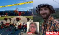 Hero dad who stopped Oregon school shooting 'stalked' lone gunman after 'army crawling' through shot out window, mom says