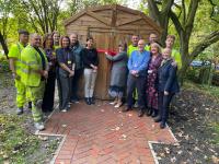 Council helps install new dutch barn in hospice gardens