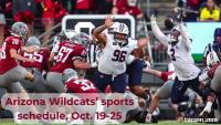Arizona Wildcats’ sports schedule for Oct. 19-25