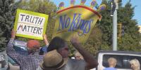 Rapid City Demonstrators Gather at City Hall for ‘No Kings’ Rally Ahead of Midterm Elections