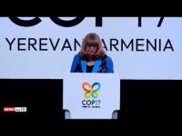UN Convention on Biological Diversity executive secretary addresses at COP17 opening ceremony in Yerevan: Despite geopolitical tension, there is hope