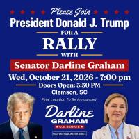 Trump Rally Planned in Clemson, South Carolina, Ahead of November Elections