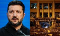 Ukraine 'once again' received no early warning from allies of latest Russian attacks on Kyiv, Zelensky claims amid growing row with Trump