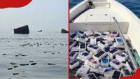 Iranian fishermen collect floating iPhones, perfumes after ship sinks in Strait of Hormuz